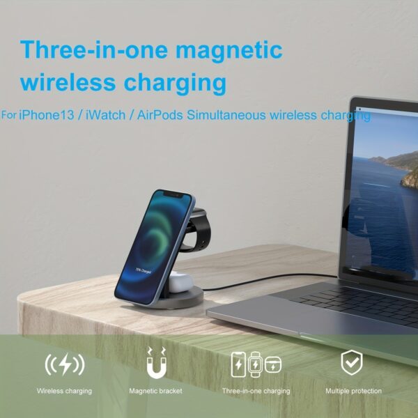 3-in-1 Magnetic Wireless Charger Ultra -- MotPoet