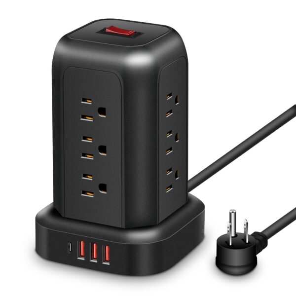 16-in-1 Power Strip Tower -- MotPoet