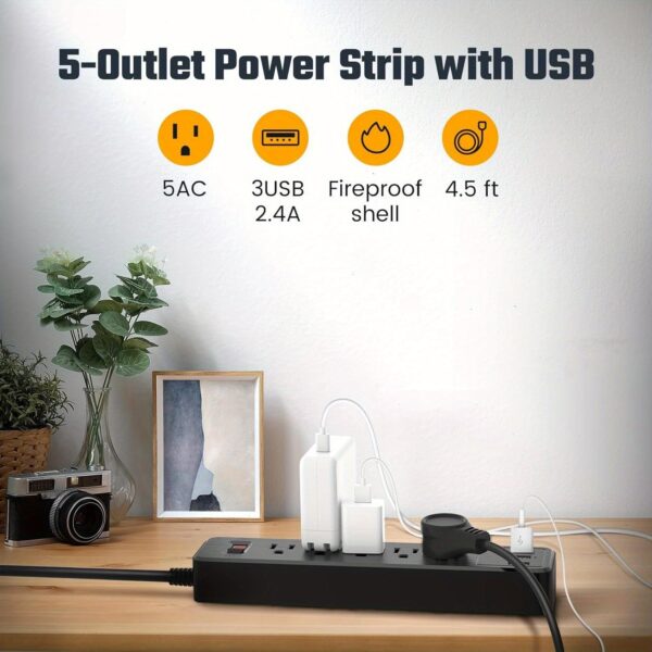 5-Outlet Power Strip -- MotPoet