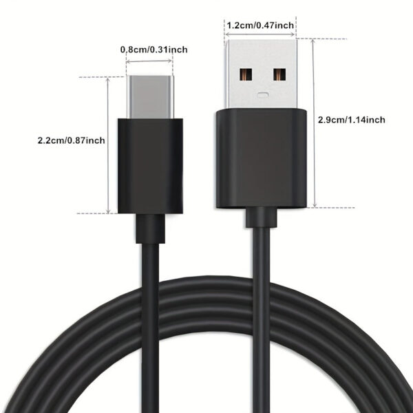 USB-A to USB-C Cable 15W -- MotPoet