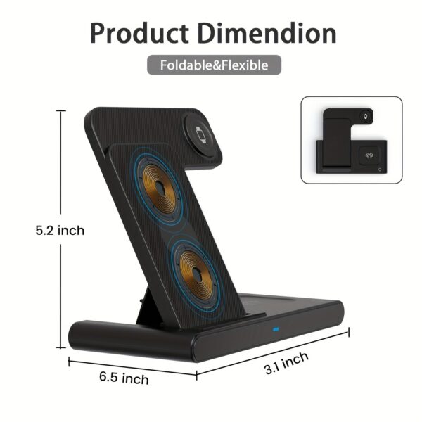 d803ffe4-f369-4a4f-ab9f-86d79c2de23e.jpg 3-in-1 Magnetic Foldable Wireless Travel Charger Pro Max -- MotPoet